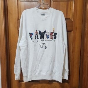 High St. White Graphic Sweatshirt, Men's Size XL, FAMOUS, EUC